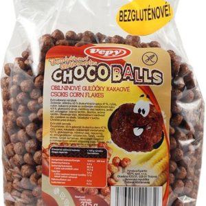 VEPY obilné kuličky kakaové bez lepku pro bezlepkovou dietu, celiaky - výborné a křupavé.