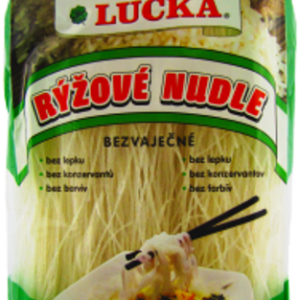 Rýžové nudle Lucka 1 mm bezlepkové - výborné jako příloha, do salátů či polévek.