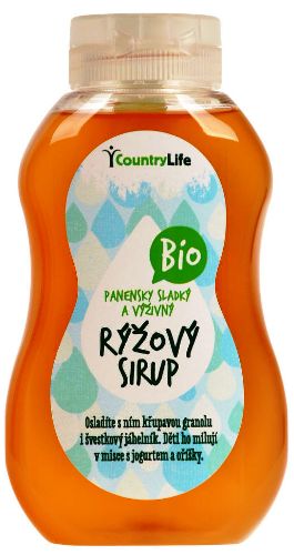 Rýžový sirup Bio Country Live 250 ml pro bezlepkovou dietu, celiaky - sladký a výživný.